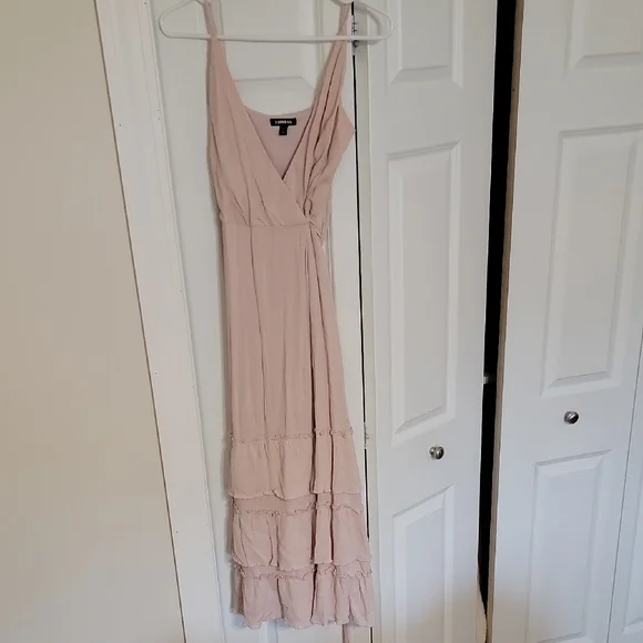 Express | Dresses | Express Pink Tiered Maxi Dress For Wedding Guest | Poshmark Express | Dresses | Express Pink Tiered Maxi Dress For Wedding Guest | Poshmark